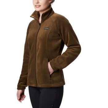 Columbia Benton Springs Full Zip Fleece Petite, Chamarras Verde Oliva Para Mujer | 246890-HUY